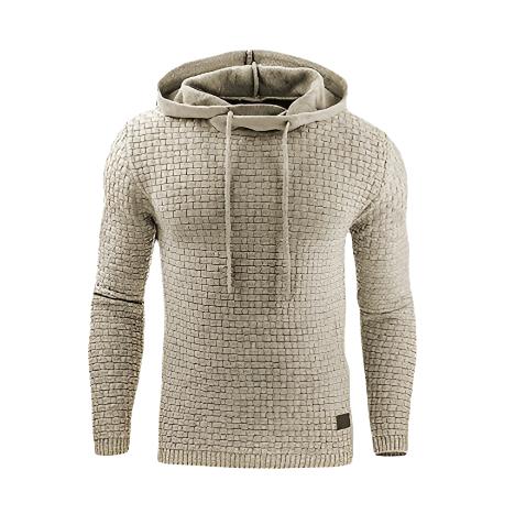 Herren Kapuzenpullover Strukturiert Modern Bequem