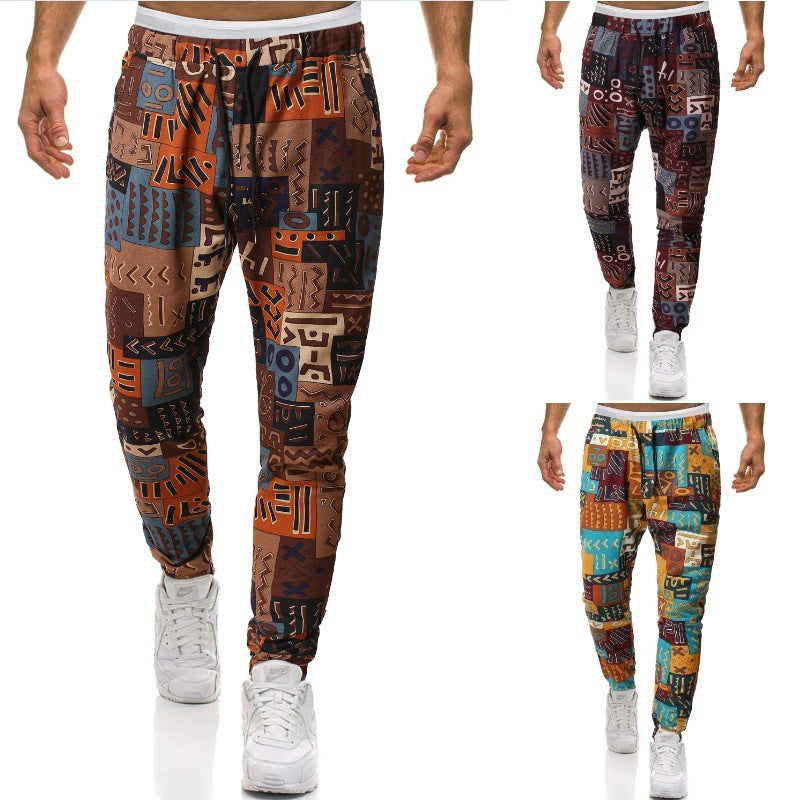 Herren Jogginghose Graffiti Muster Trendy Bequem - BerlinGlamour