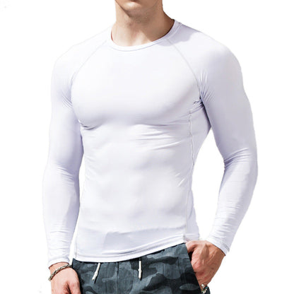 Herren Langarmshirt Atmungsaktiv Slim Fit Sportlich