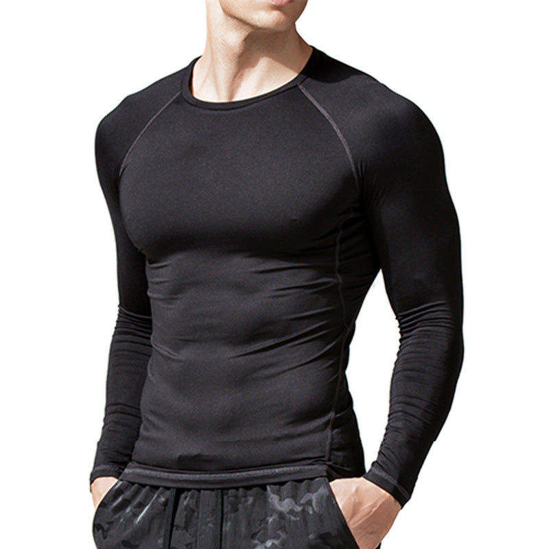 Herren Langarmshirt Atmungsaktiv Slim Fit Sportlich
