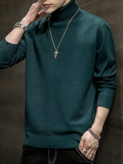 Rollkragenpullover Herren Weich Moderner Style