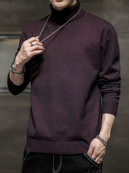 Rollkragenpullover Herren Weich Moderner Style