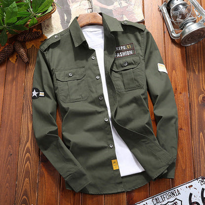 Herren Cargo Hemd Robust Funktional