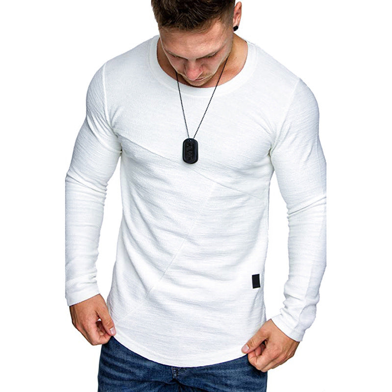 Herren Langarmshirt Modern Strukturdesign Komfort Passform