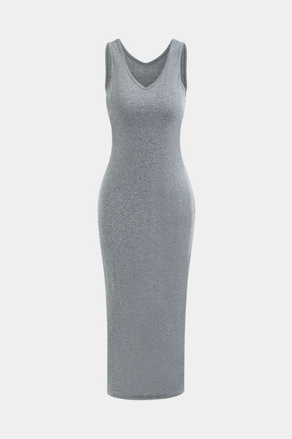 Lässiges Zweiteiler Set Hoodie Midi Kleid Damen