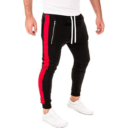 Herren Jogginghose Sportlich Elastisch Mit Reißverschlusstaschen
