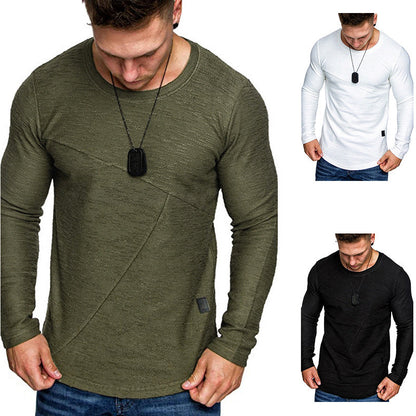 Herren Langarmshirt Modern Strukturdesign Komfort Passform