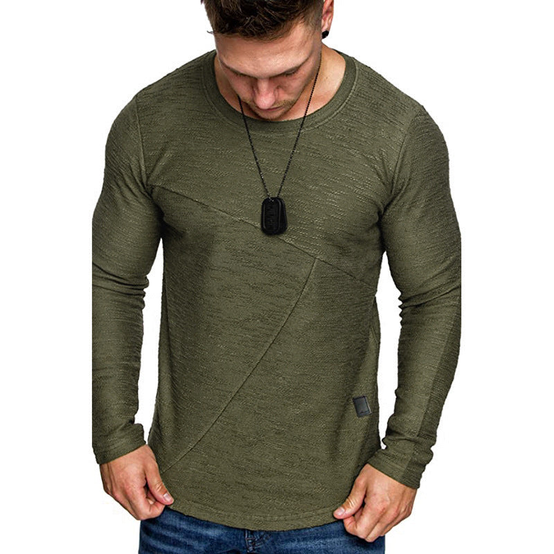 Herren Langarmshirt Modern Strukturdesign Komfort Passform