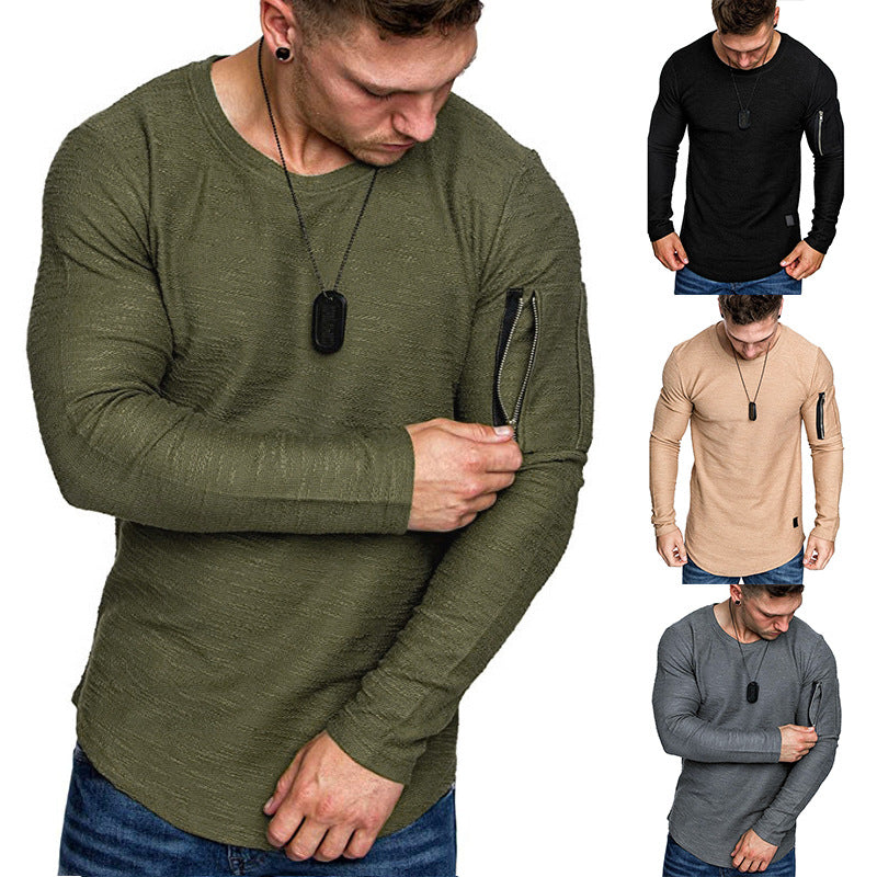 Herren Langarmshirt Sportlich Moderner Schnitt