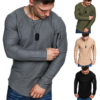 Herren Langarmshirt Sportlich Moderner Schnitt