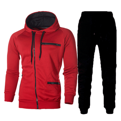 Herren Sportset Hoodie Jogginghose Set Sportlich Funktionell Modern - BerlinGlamour