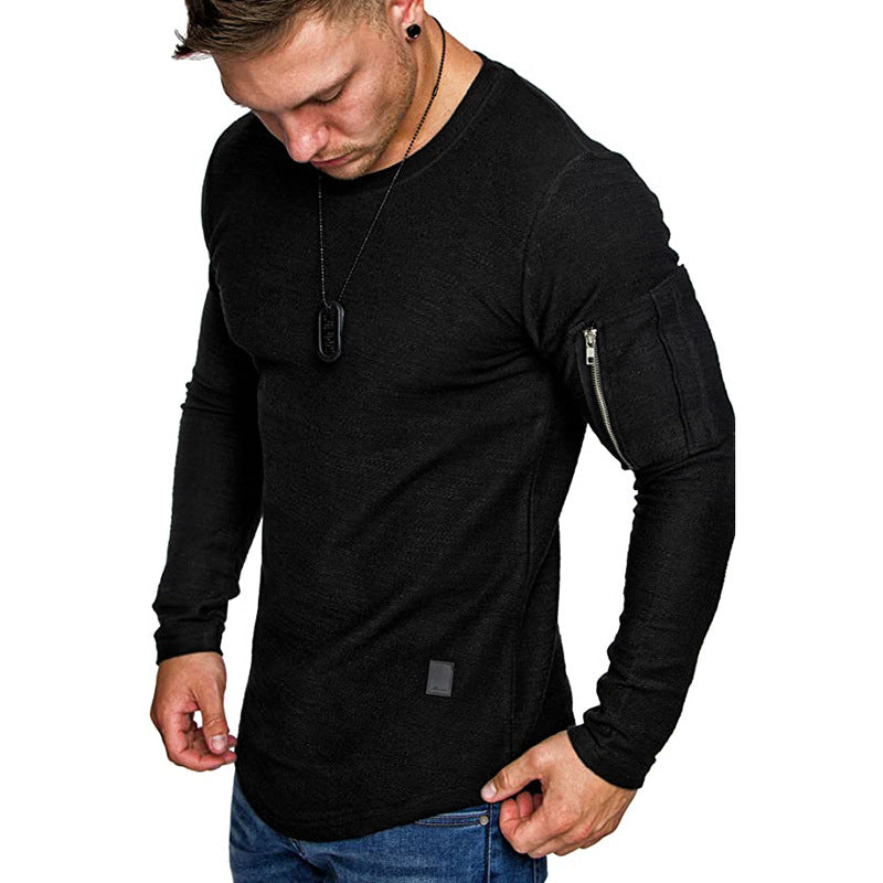 Herren Langarmshirt Sportlich Moderner Schnitt