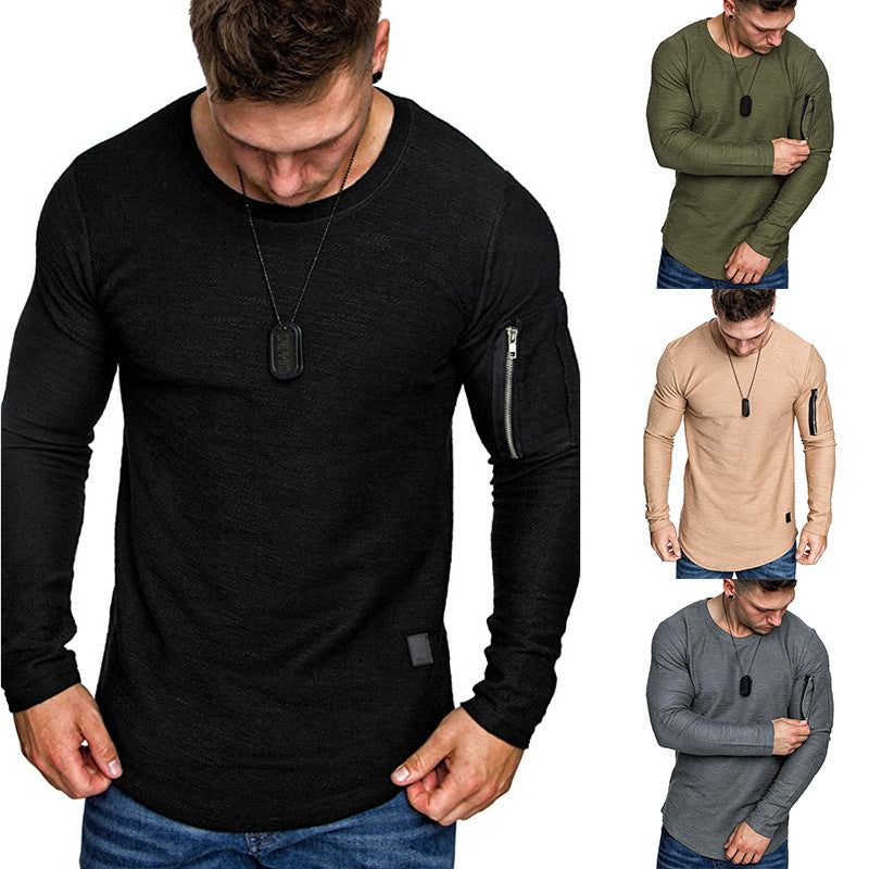 Herren Langarmshirt Sportlich Moderner Schnitt - BerlinGlamour