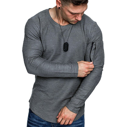 Herren Langarmshirt Sportlich Moderner Schnitt