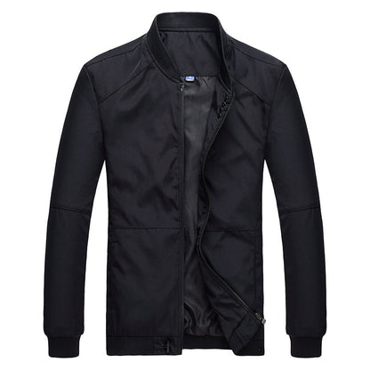 Herren Jacke Freizeit Modern mit Druckknöpfen und Taschen