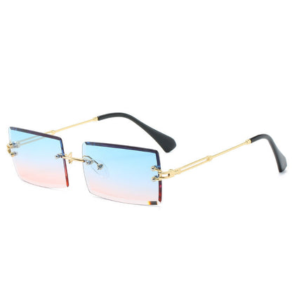 Modische Retro Sonnenbrille Rechteckig Damen