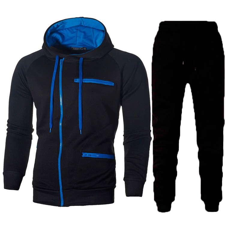 Herren Sportset Hoodie Jogginghose Set Sportlich Funktionell Modern