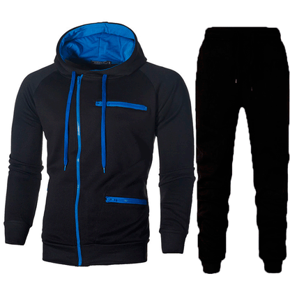 Herren Sportset Hoodie Jogginghose Set Sportlich Funktionell Modern