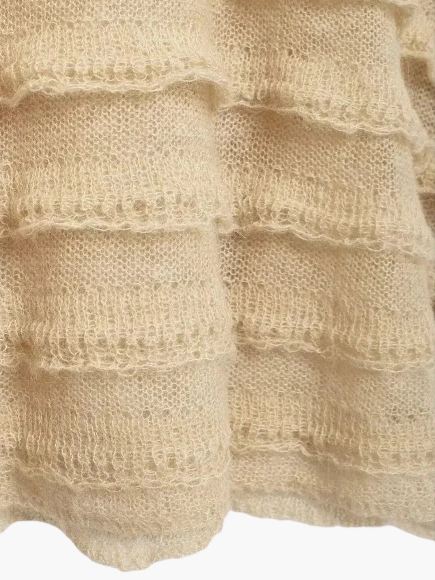 Damen Strickpullover Warm Gemütlich Strukturiert