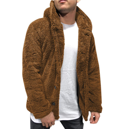 Herren Fleecejacke Warm Kuschelig Grau