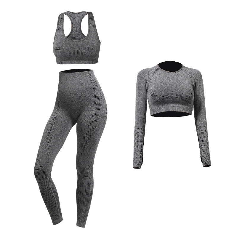 Yogahosen-Set Damen Schnelltrocknend Eng Anliegend