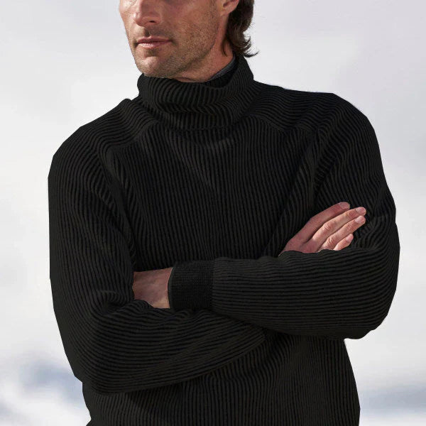 Herren Rollkragenpullover Kaschmir Weich Warm