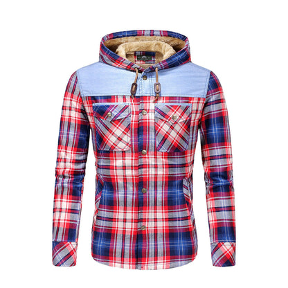 Herren Kapuzen-Pullover Modern Sportlich Grau - BerlinGlamour