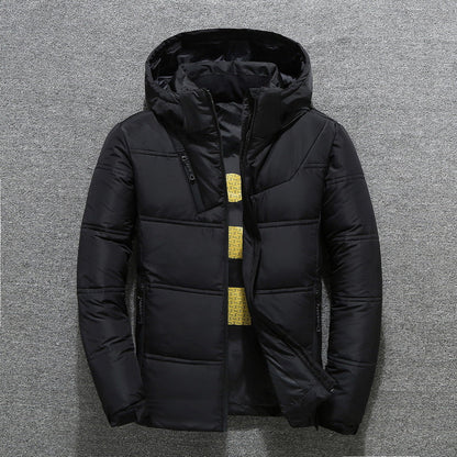 Herren Winterjacke Gesteppt Warm Mit Kapuze