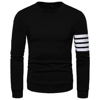 Herren Sweatshirt Sportlich Streifen Design Modern