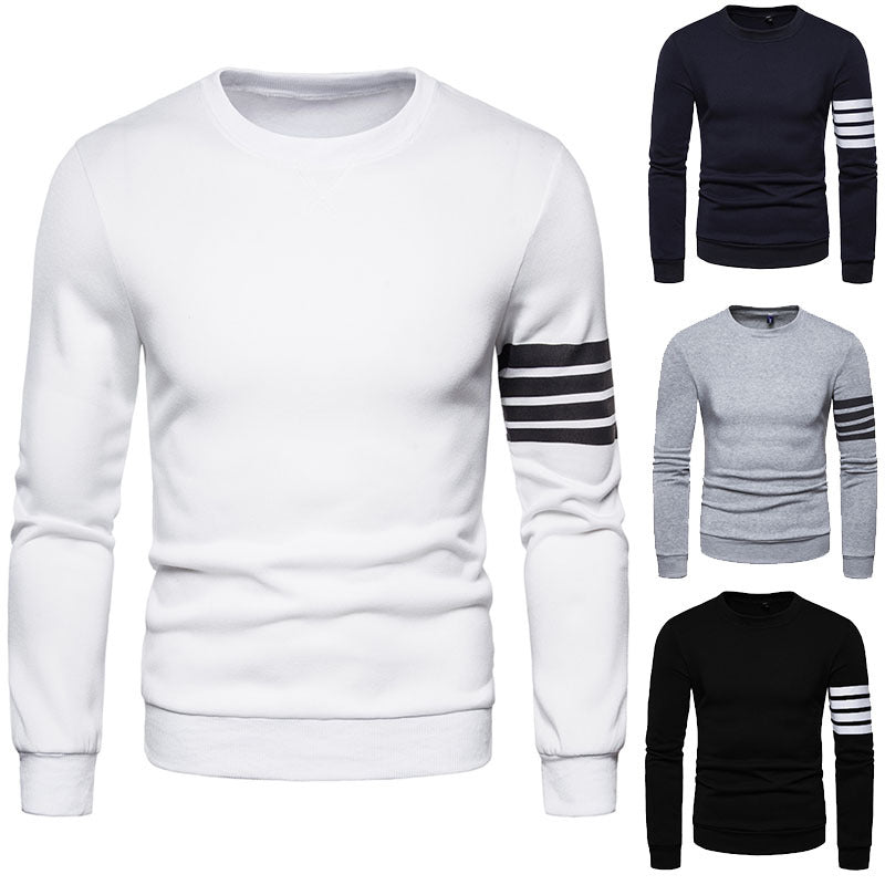 Herren Sweatshirt Sportlich Streifen Design Modern - BerlinGlamour