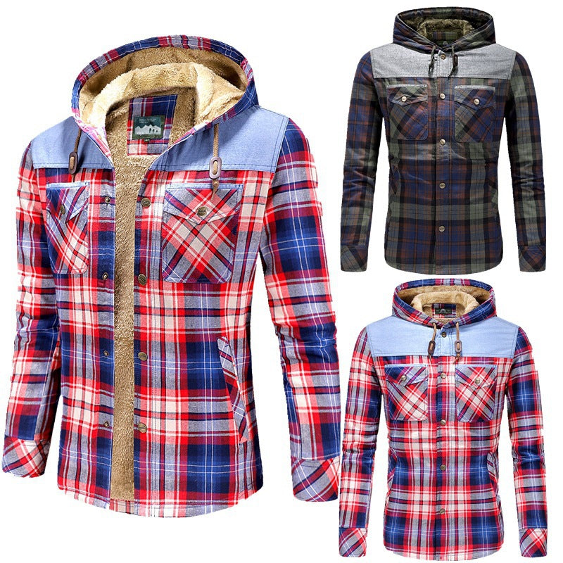 Herren Kapuzen-Pullover Modern Sportlich Grau