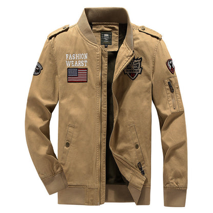 Herren Bomberjacke Modern mit Patches und Logo - BerlinGlamour