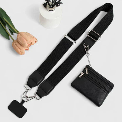 Damen Umhängetasche Elegante Handytasche Leder