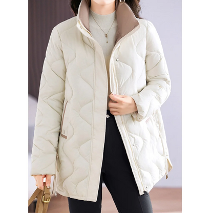 Damen Winterjacke Langärmelig Warm Freizeit