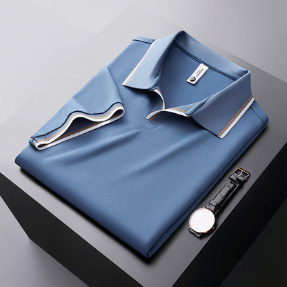 Herren Poloshirt Elegantes Classics Hemd Weiss