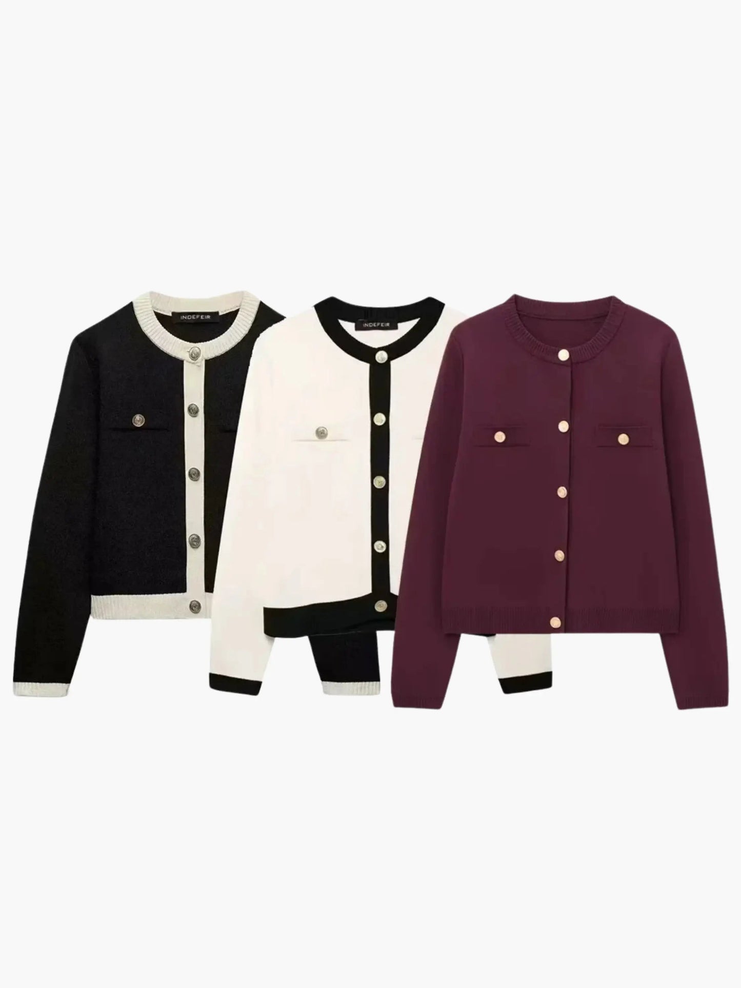 Strickjacke Damen Knopfleiste Modern