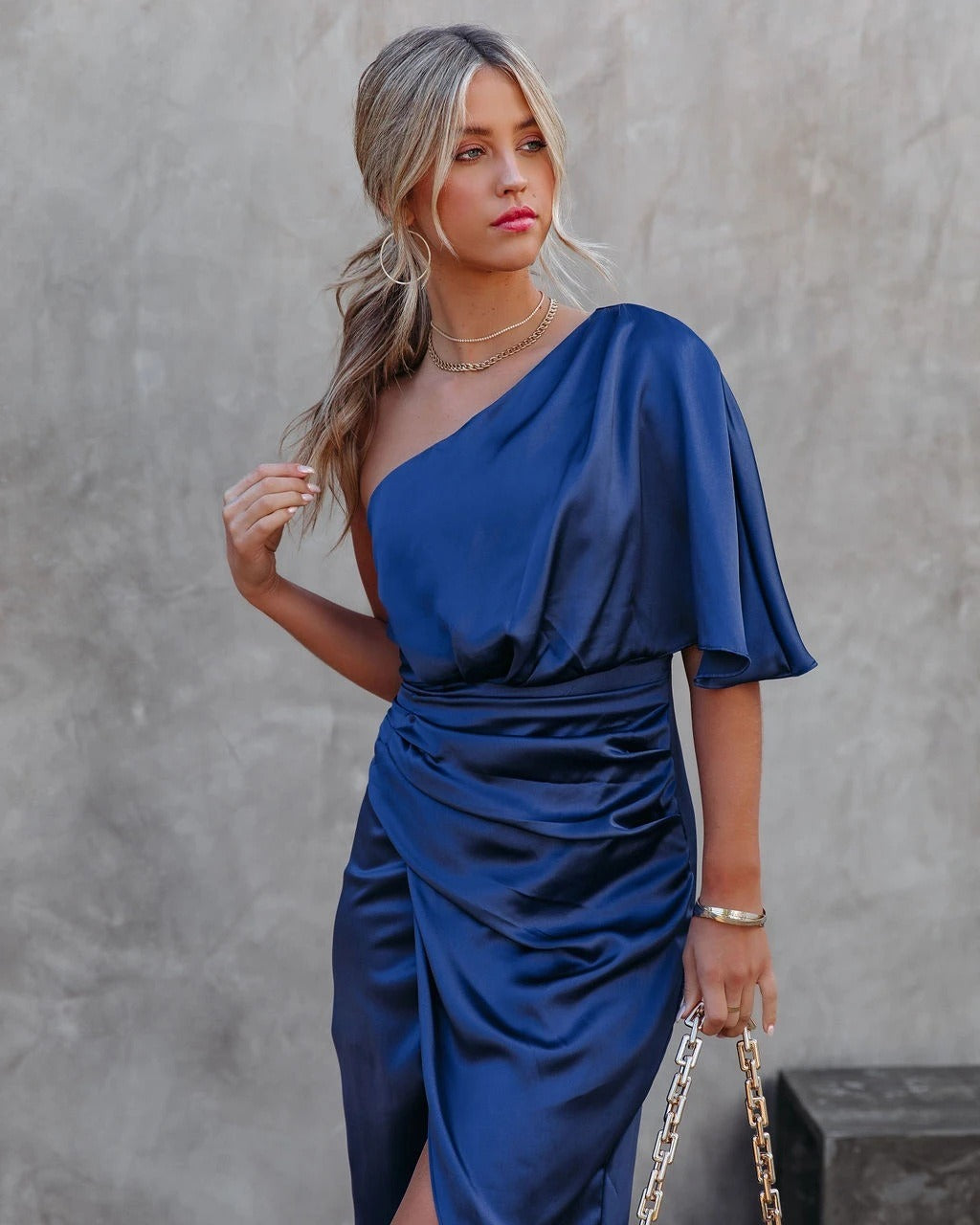Sexy Asymmetrisches Abendkleid Damen Rockkleid Kurz