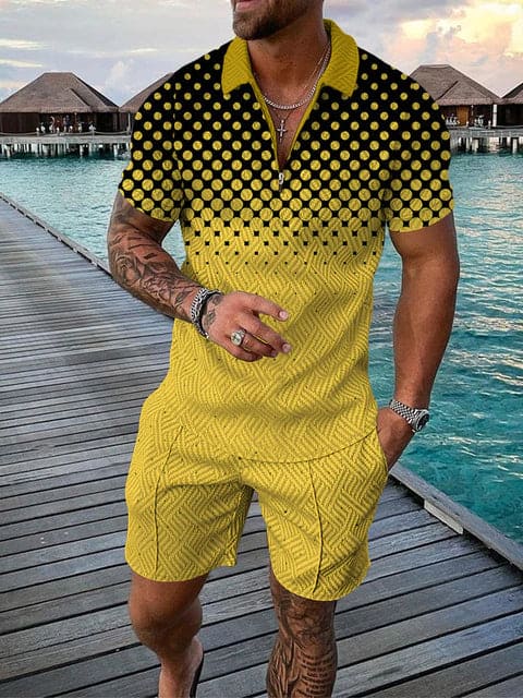 Herren Freizeit Set Farbenfroh Sportlich Modern