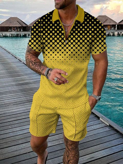 Herren Freizeit Set Farbenfroh Sportlich Modern