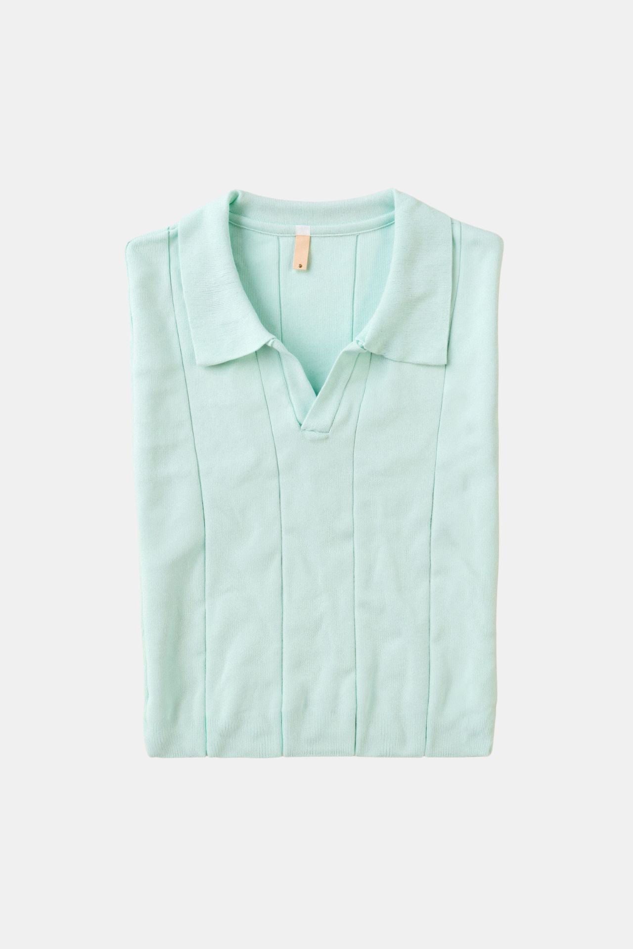 Mintgrünes Poloshirt Retro Style