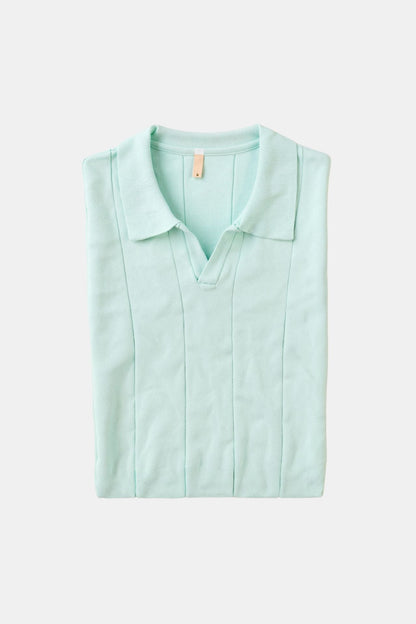 Mintgrünes Poloshirt Retro Style