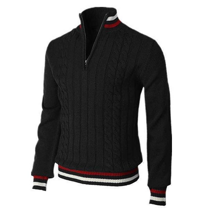 Herren Pullover Eleganter Kragen Schlank Modern
