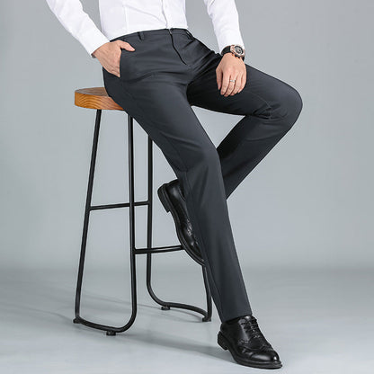 Herren Anzughose Elegant Glänzend Komfortschnitt
