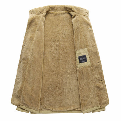 Herren Übergangsjacke Modisch Kuschelig Winter