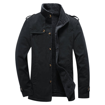 Herren Übergangsjacke Modisch Kuschelig Winter