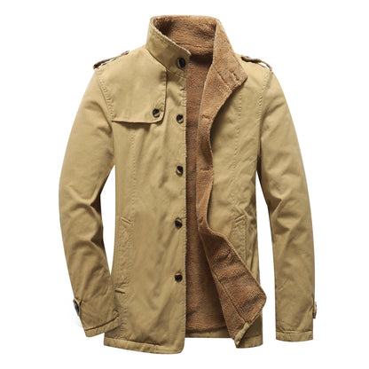 Herren Übergangsjacke Modisch Kuschelig Winter