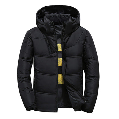 Herren Winterjacke Gesteppt Warm Mit Kapuze