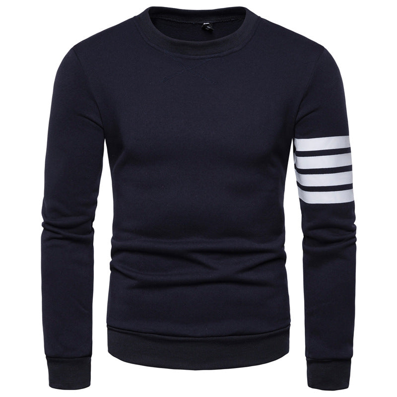 Herren Sweatshirt Sportlich Streifen Design Modern