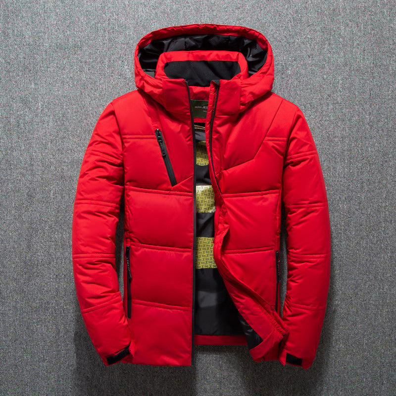 Herren Winterjacke Gesteppt Warm Mit Kapuze - BerlinGlamour