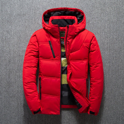 Herren Winterjacke Gesteppt Warm Mit Kapuze - BerlinGlamour